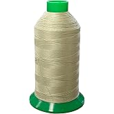 Serabond Bonded Polyester Thread 92 UV Resistant Heavy Duty Sewing Thread 8 oz Spool - Can Be Used On Home Sewing Machines (Sand)