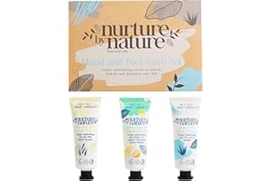 NURTURE BY NATURE BOTANICALS Nurture by Nature Hand & Foot Lotion Set, Mothers Day Gifts, Shea Butter Hand Cream for Dry Hands with Aloe Vera & Vitamin E, Hand Lotion Travel Size, Moisturizing Hand Cream Set for Women