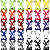 Macarrie 30 Pack Reflective Running Vest High Visibility Safety Vests, Lightweight Adjustable Elastic Reflective Gear for Night Running Jogging Cycling Walking Hiking Dog Walking Men Women Bulk Pack