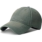 CACUSS Men's Cotton Dad Hat Vintage Baseball Cap Unisex Adjustable Buckle Closure Golf Cap Trucker Hat
