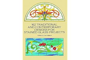 162 Traditional and Contemporary Designs for Stained Glass Projects (Dover Crafts: Stained Glass)
