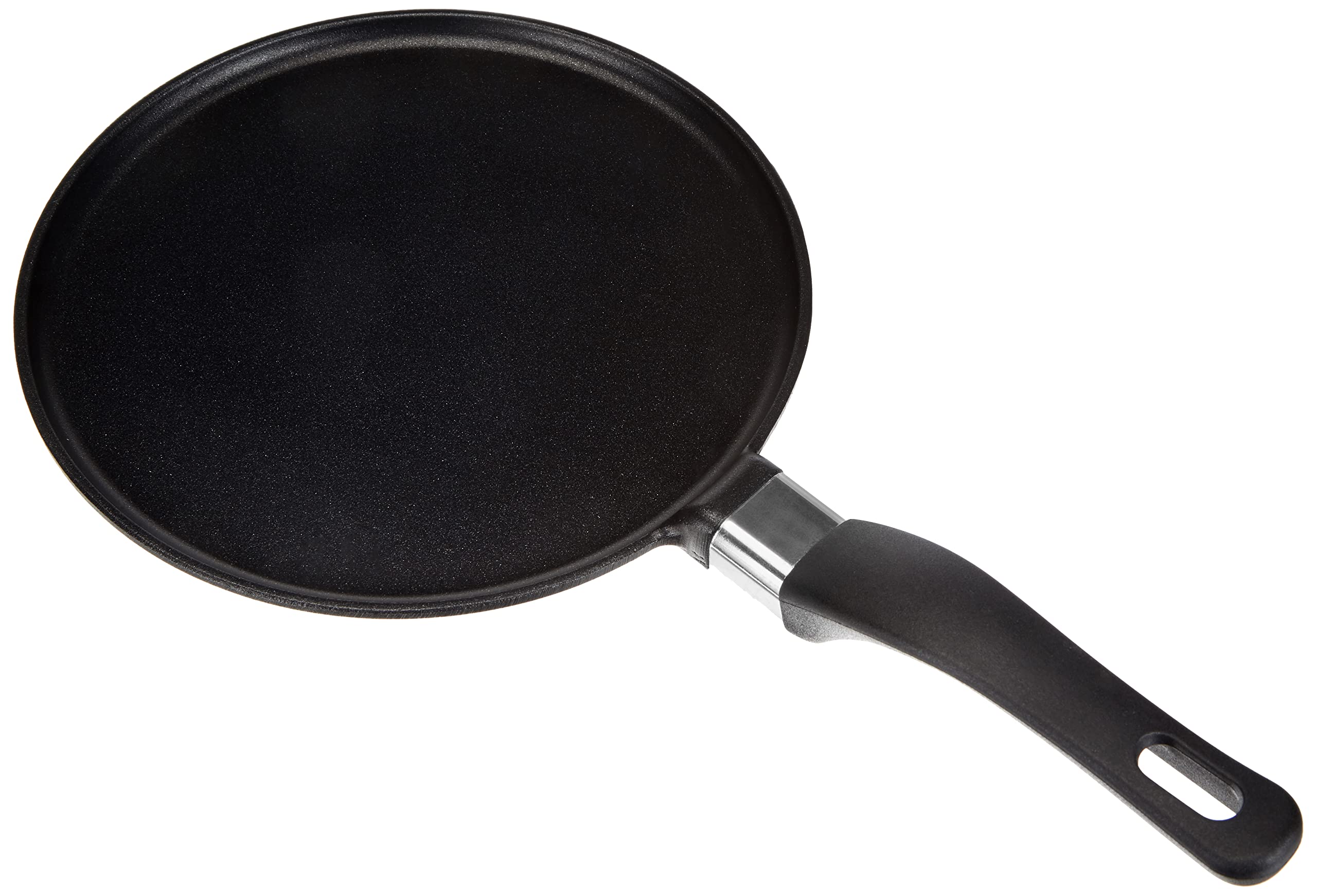 Home Granchef 20 cm Aluminium Non Stick Crepe Pan with Handle, Black