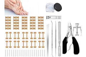 Ingrown Toenail Kit, Ingrown Toenail Tool Set for Men and Women, Toenail Clippers, Nail Lifters, Corrector Patches, Home Foot