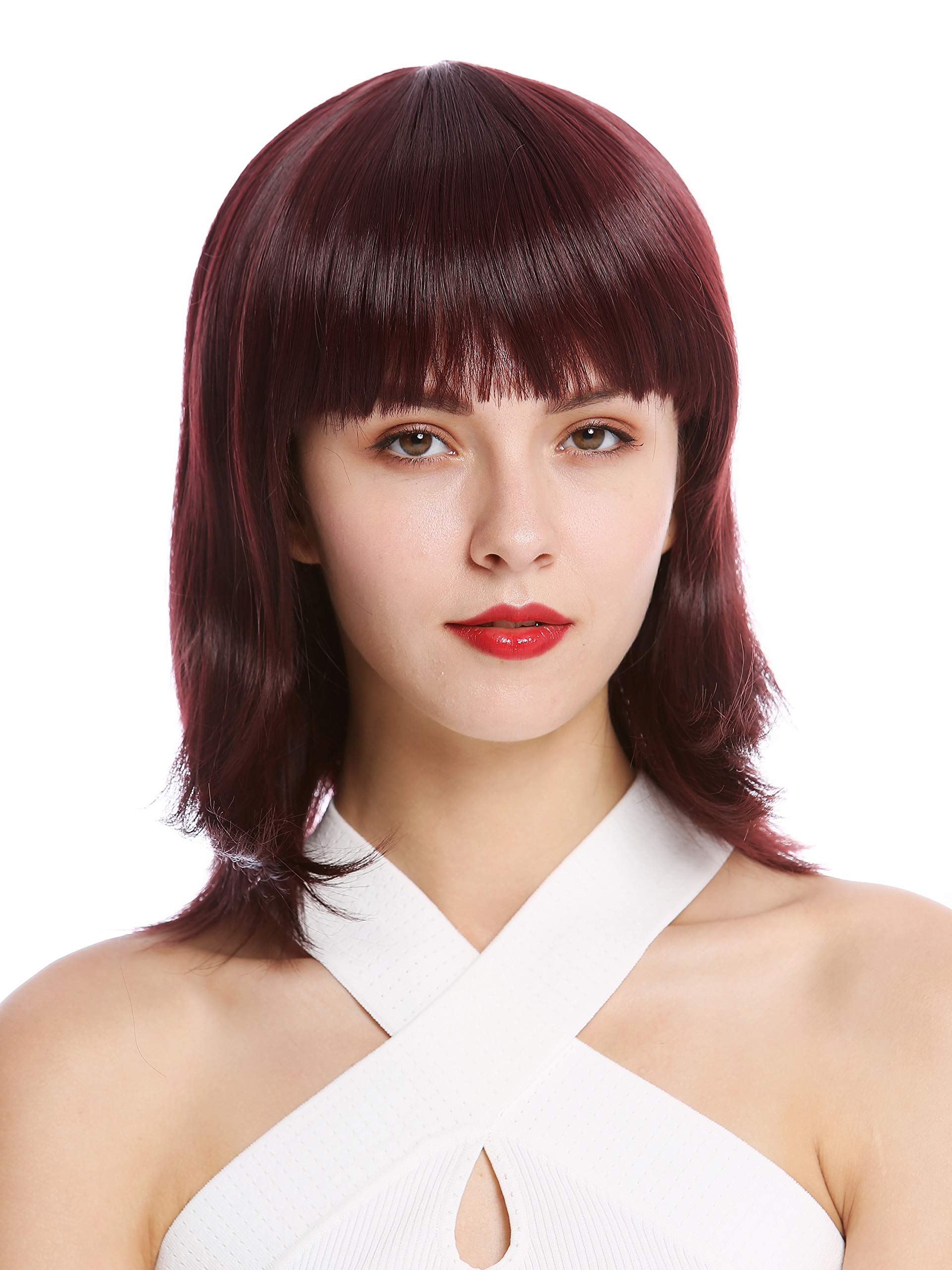WIG ME UP - YZF-4362-110 Lady Quality Wig short Bob Longbob fringe straight brown auburn