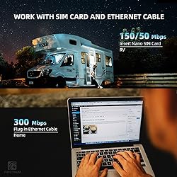 Firstnum CPE C1 WiFi Router with SIM Card Slot, 4G