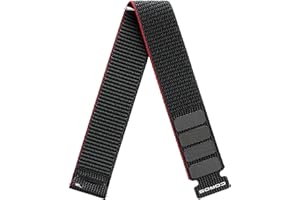 COROS PACE 3 and PACE Pro Nylon Band - Ink (Black and Red)