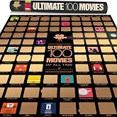 Travel Revealer Top 100 Movies Scratch Off Poster 2026 Updated | Ultimate IMDb Top 100 Movie Bucket List | Best Films of All Time | Gift for Movie Lovers | 17x24