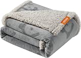Feandrea Waterproof Dog Blanket Sherpa Fleece 127x101 cm Grey
