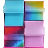 Glitter Plastic Sticky Notes, Sparkle & Shine with Durability, Perfect for Gel Pen/Liquid Ink Pen Writing, Quick Dry After Seconds, 200sheets Pack,Eye-Catching Reminders for Home & Office