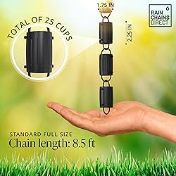 Rain Chains Direct - Barrel Rain Chain - 8.5 FT