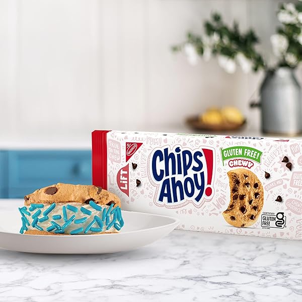 CHIPS AHOY! CHEWY GLUTEN FREE FUDGY CHOCOLATE CHIP COOKIES, 9.75 OZ