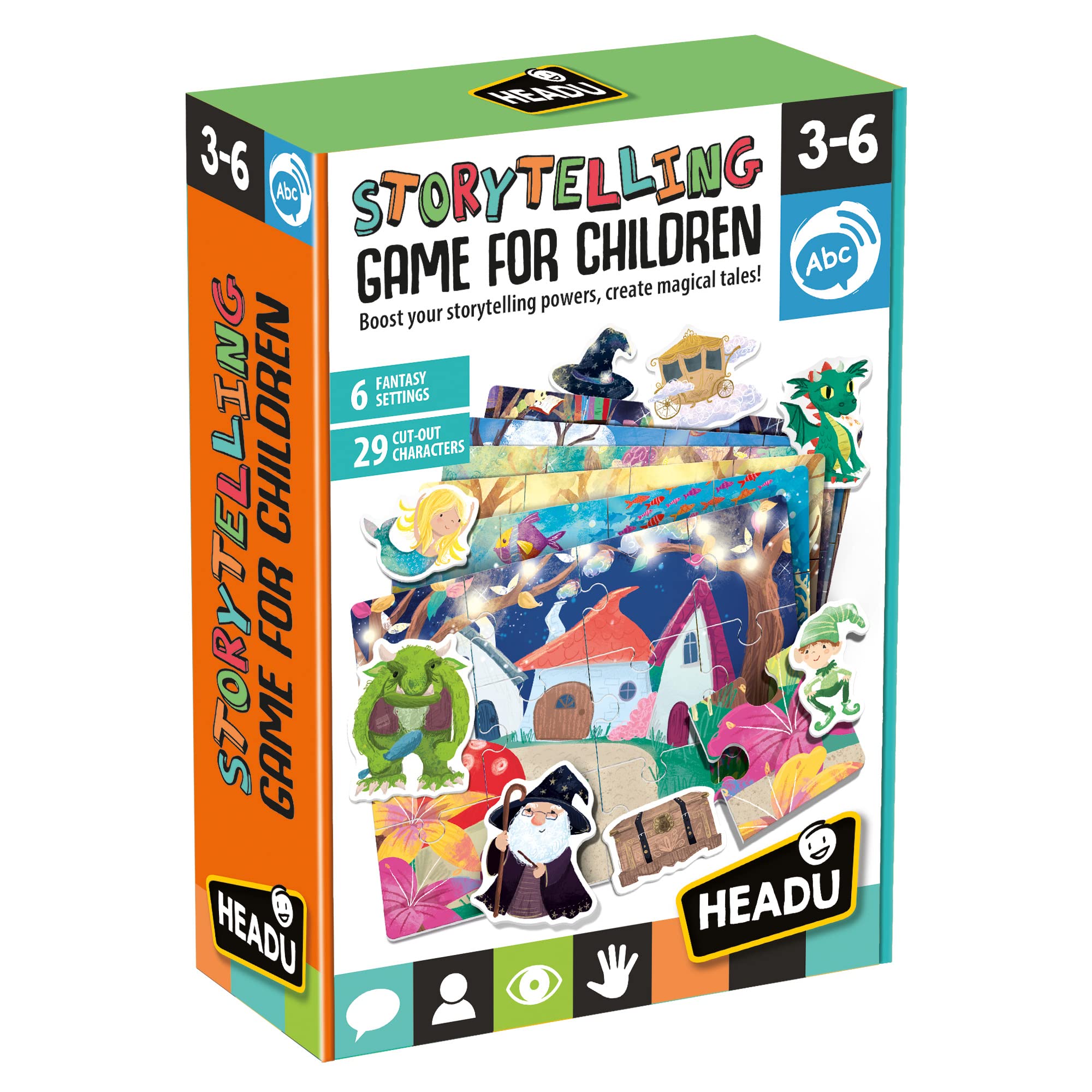 HEADU | Storytelling Game for Children - assemble the puzzle scenes and create a story | Educational Games & Puzzles | Ages 3-6 years