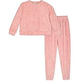 Sleep On It Girls Pajama Set | 2 Piece Plush Sleep Shirt and Pant Sets Sherpa Fleece Pajamas for Girls