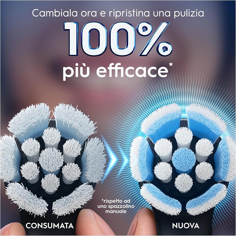 Testine di Ricambio iO Gentle Care, Nere, 8 Ricambi