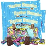 Bulk Mini Chocolatey Bunnies, Individually Foil Wrapped, Easter Basket Stuffers or Egg Fillers, 4.5 Ounces (Pack of 3)