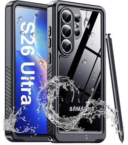 Amazon.com: Waterproof Case for Samsung Galaxy S23 Ultra 5G, Fully Sealed Underwater IP68 Waterproof Shockproof Full-Body Protective Clear Cover Built-in Screen Protector for Samsung Galaxy S23 Ultra 5G (Black) : Cell Phones Amazon.com: Waterproof Case for Samsung Galaxy S23 Ultra 5G, Fully Sealed Underwater IP68 Waterproof Shockproof Full-Body Protective Clear Cover Built-in Screen Protector for Samsung Galaxy S23 Ultra 5G (Black) : Cell Phones