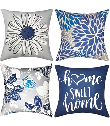 Wyooxoo Juego De 4 Fundas De Almohada Decorativas De 12 X 20