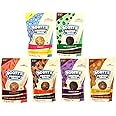 Scott's Protein Balls Refrigerated Plant Based Balls, Variety Pack 6 Resealable Bags, 4 per Bag, 24 Count, One bag each of Java Peanut Butter, Brownie Batter, Butter Cacao