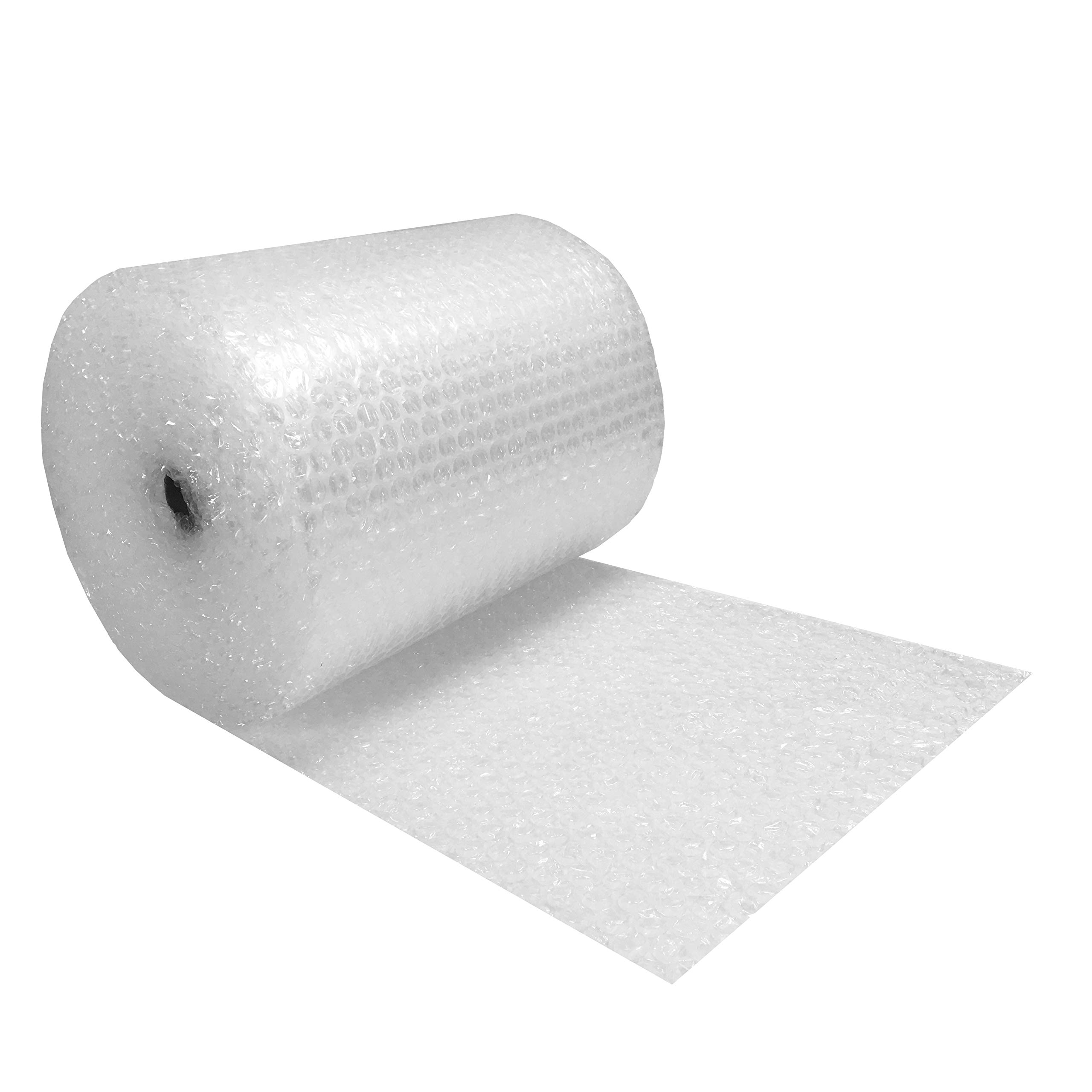 Amazon Basics Perforated Bubble Cushioning Wrap - Medium 5/16", 24-Inch x 100-Foot Long Roll, Clear