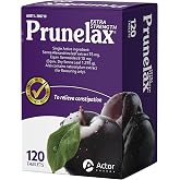 Prunelax Tablets - Extra Strength Natural Laxative Supplement Containing High Strength Senna for Constipation Relief &amp; Restore Normal Bowel Motion - 2X 60ct (120 Total Tablets)