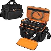 Carry Bag Compatible with Behringer X-AIR Series Mixers XR12, XR16, XR18 | Mixer Double Layer DJ Gig Bag, with Multiple Pockets for Accessories, Audio Case with Shoulder Strap, Padded, Black