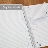 Oxford Campus A4 Notebook Wirebound 8 mm Lined 140 Pages Pack of 3 view 5