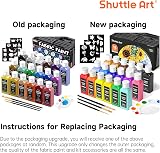 Shuttle Art Fabric Paint Set 18 Colours 60ml Non-Toxic Washable Textile view 8