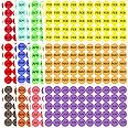 2400 Labels Month Stickers 12 Months of The Year Color Coding Label Stickers Round Month Labels Self Adhesive Stickers 50 Labels Per Sheet 12 Colors 1 Inch (48 Sheets)