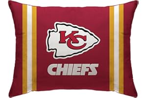 Pegasus Home Fashions Red Kansas City Chiefs 20" x 26" Plush Bed Pillow