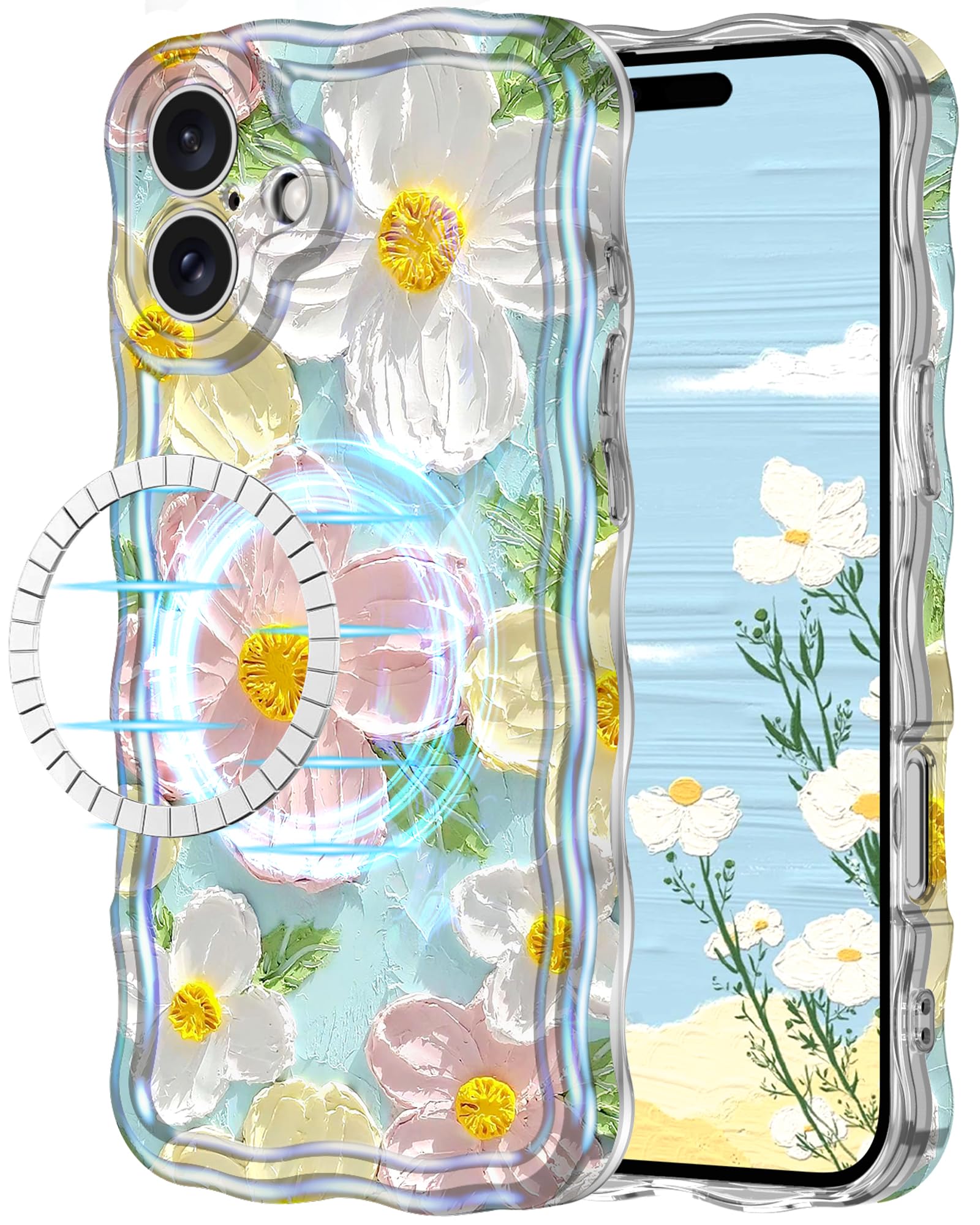 Avocase for iPhone 16 Plus Case, Colorful Oil