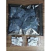 Rxment Mounting Clips for Permanent Outdoor Lights, LED Strip Lights with Self-Adhesive Tape + Screws, Ideal Mounting Brackets for 8-10mm Both Indoor & Outdoor Waterproof Light Strips (100 Pack)