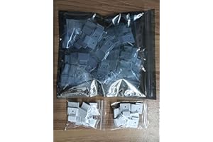 RXMENT Mounting Clips for Govee Permanent Outdoor Lights, LED Strip Lights with Self-Adhesive Tape + Screws, Ideal Mounting Brackets for 8-10mm Both Indoor & Outdoor Waterproof Light Strips (100 Pack)