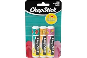 ChapStick I Love Summer Collection Pink Lemonade, Peaches and Cream, and Sweet Watermelon Lip Balm Tubes Variety Pack, Lip Balm Variety Pack - 0.15 Oz Each (Pack of 3)