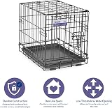 MidWest iCrate 46 cm Single Door Folding Dog Crate with Divider Panel view 5
