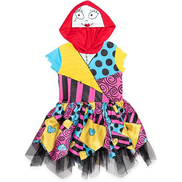 Szytypyl Sally Kids Costume – 3-Piece Dress-Up Set With Wig & Tights, Inspired By The Nightmare Before Christmas
