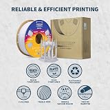 OVERTURE Marble PLA Filament 1.75mm 1kg Rock White 0.02mm Tolerance view 6
