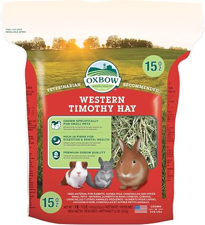 Oxbow Western Timothy Hay 425g for Rabbits Guinea Pigs Chinchilla Small Pets