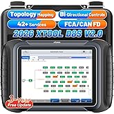 XTOOL D8S Bidirectional Scan Tool, AI-Assisted OBD2 Scanner with Topology Map, 42+ Reset Services, ECU Coding, FCA AutoAuth, 