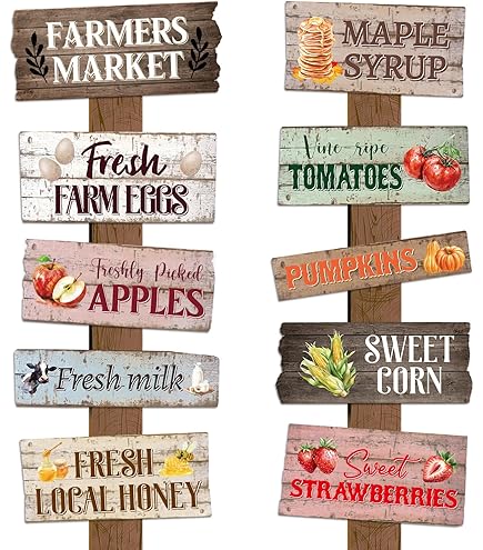 Ufeela Farmers Market Backdrop 7Wx5H Ft Vintage Fresh Farm Vegetables Fruit Grocery Store Cake Smash Garden Baby Shower Photography Backdrop Table Banner Photo Booth Background For Photo Studio