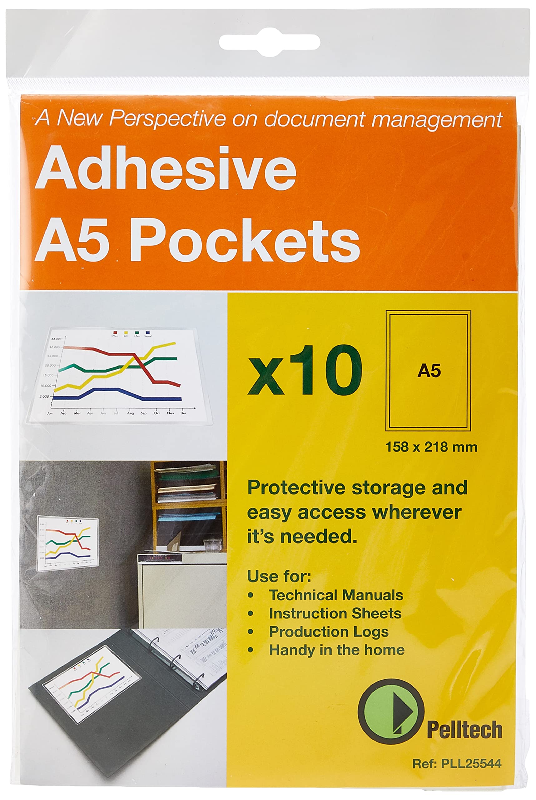 Pelltech Maxi Pocket A5 (Pack of 10) PLL25544