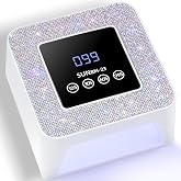 DMJWAN UV LED Nail Lamp, UV Dryer for Gel Nail Polish, Plug-in Diamond Nail Dryer with Touch Control, Auto Sensor and 4 Timer Settings