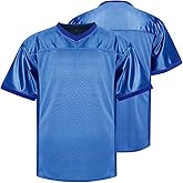 MESOSPERO Blank Practice Football Jersey Mesh Athletic Sports Football T-Shirt Black White Red