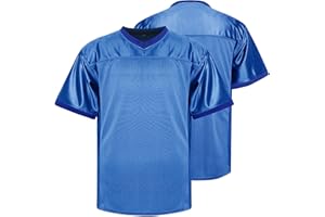 MESOSPERO Blank Practice Football Jersey Mesh Athletic Sports Football T-Shirt Black White Red