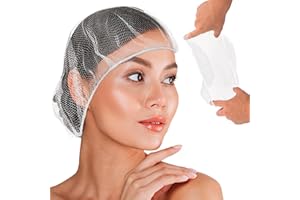 ABC PACK & SUPPLY White Disposable Hair Net, 30 Inch. 100 Pack Nylon Kitchen Hair Nets Food Service Disposable. Unisex Surgical Head Covers Medical. Breathable Hairnets for Cooking with Elastic Edge