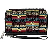 Buckle-Down PU Zip Around Wallet Rectangle - Wonder Woman