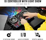 Numark Party Mix II DJ Controller 2 Decks Serato Lite with Lights USB view 2