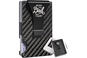 kullder Dad Wallet Gifts for Dad Money Clip Wallet Engraved Best Dad Ever Gifts Fathers Day Wallet from Son or Daughter