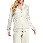 GREEN VOYAGE Women's GOTS Certified 100% Organic Cotton Heavyweight Sweatshirts Zip Up Hoodies Jacket with Pocket