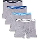 Nautica mens Classic Cotton 4-pack Boxer Briefs
