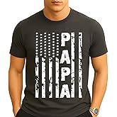 Kropsis Papa Vintage American Flag Men's T-Shirt